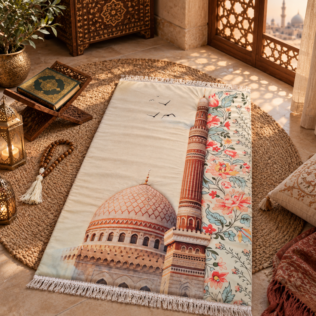 Cairo Minaret Prayer Rug | سجادة صلاة مئذنة القاهرة