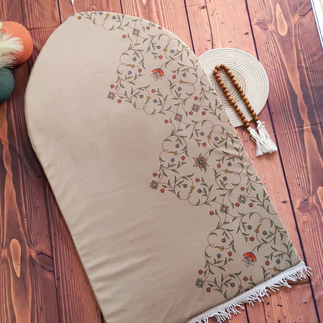 floward Mihrab Beige prayer rug | سجادة صلاة محراب فلاورد بيج