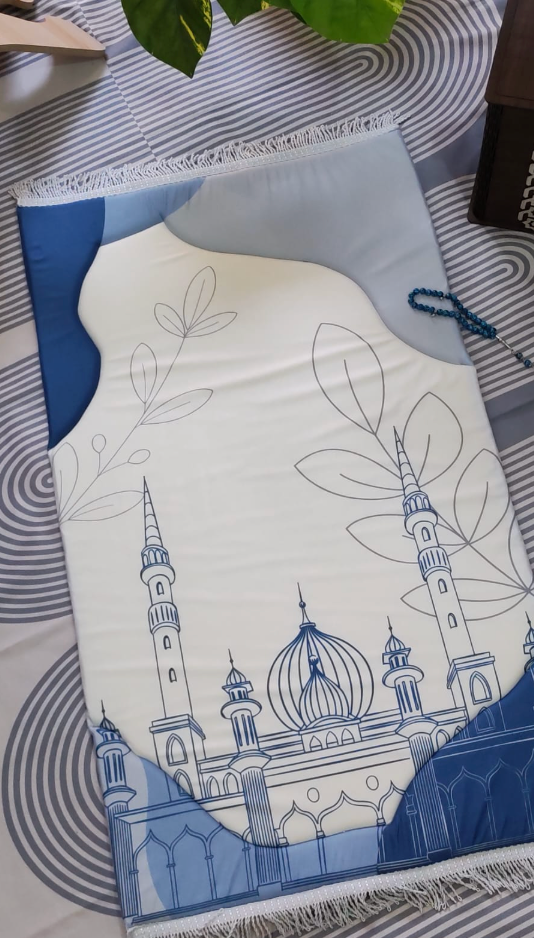 Premium Prayer Rug – Lotus Gray