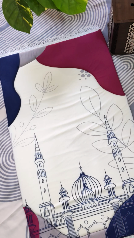 Premium Prayer Rug – Lotus Burgundy